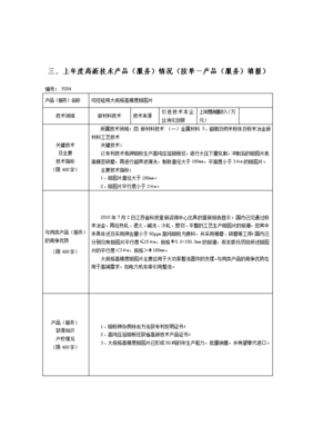 2012年度高新技術(shù)產(chǎn)品（服務(wù)）情況技術(shù)開發(fā)填寫說明